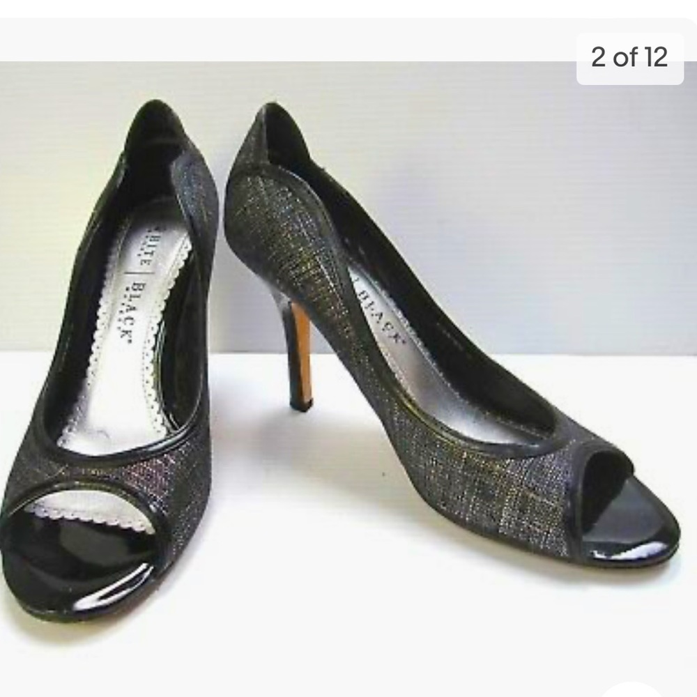 beautiful silver peeptoe heels